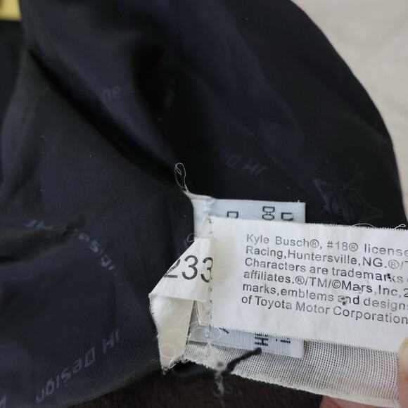 Nascar Kyle Busch JH Design M&M's Yellow Cotton Jacket w/Snaps Kids Size 3T - Picture 6 of 16